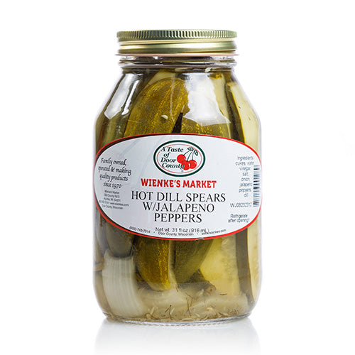 Hot Dill Spears with Jalapeno Peppers