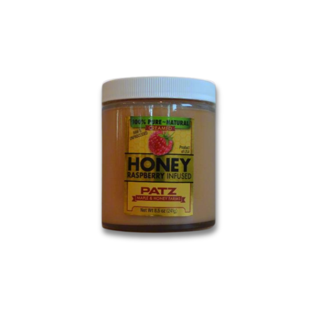 Raspberry Creamed Honey - Patz Maple & Honey Farms