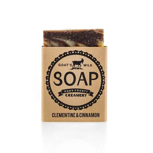 Clementine and Cinnamon Goat Soap