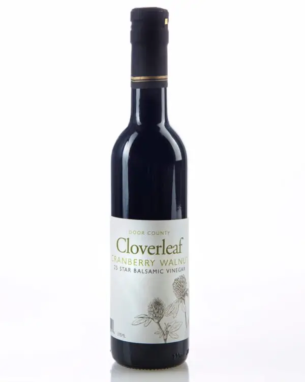 Door County Cloverleaf Cranberry Walnut Balsamic Vinegar Bottle