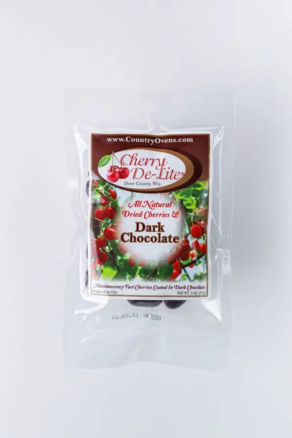 Cherry De-Lite Dark Chocolate Covered Dried Cherries 2oz-0